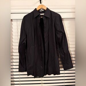 Mens Black Button Down Shirt